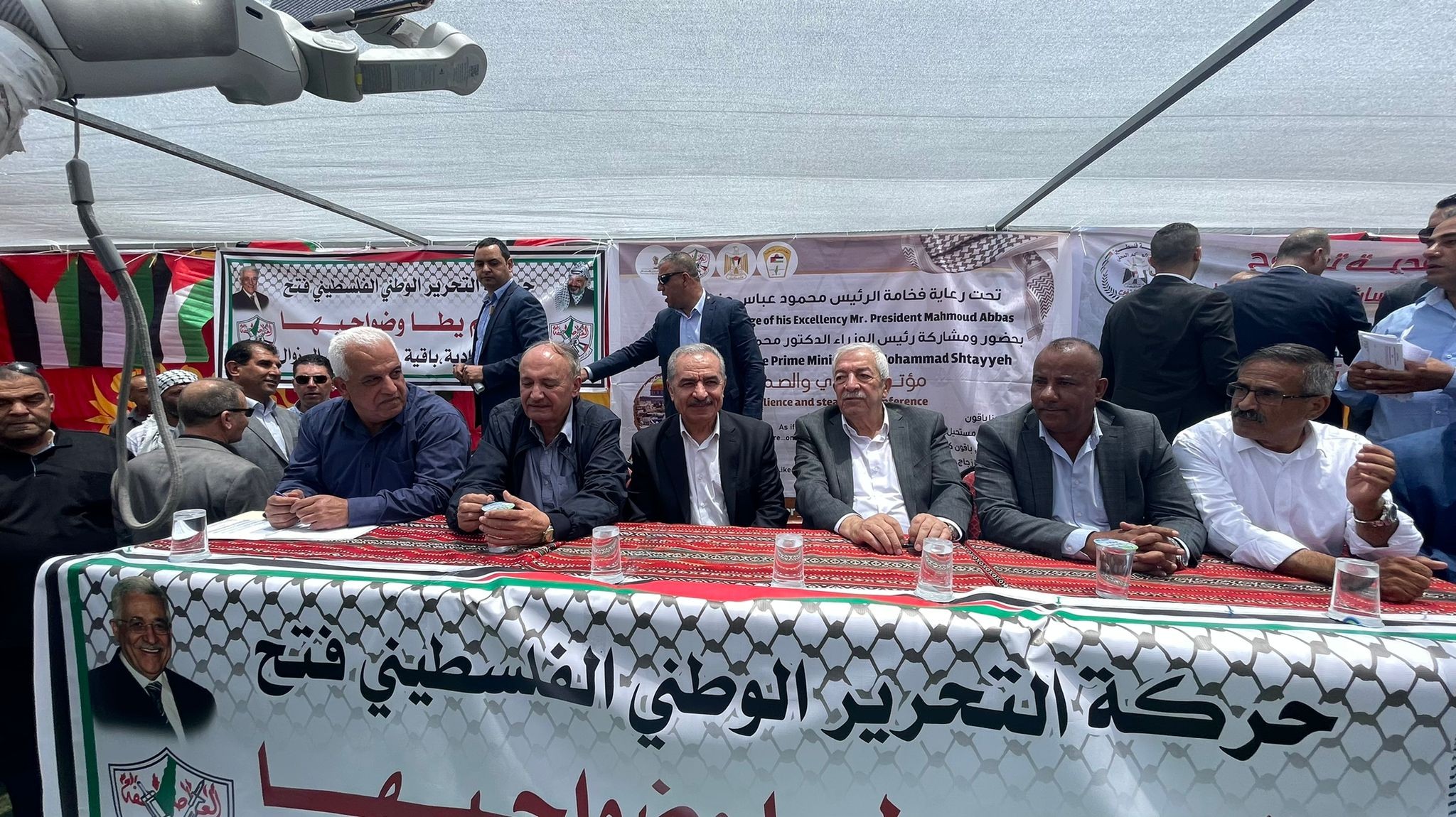 خلال مؤتمر لدعم صمود أهالي مسافر يطا