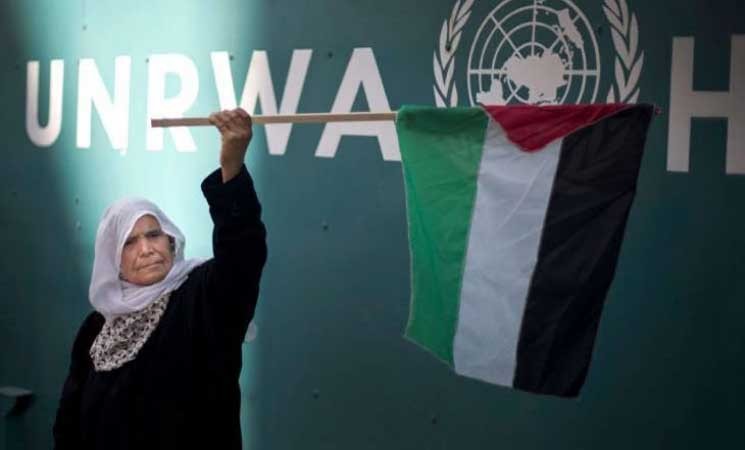 هيئة العمل الفلسطيني تُنظِّم اعتصامًا جماهيريًا في بيروت رفضًا لنقل صلاحيات "أونروا" لمنظمات دولية