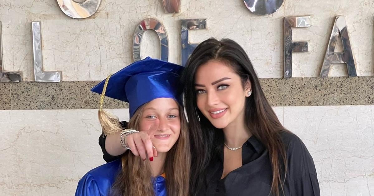 رضوى الشربيني تحتفل بتخرج ابنتها في المدرسة: "دايما بضهرك"