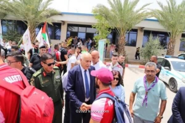 بالصور: استقبال حافل لمنتخب فلسطين بعد التأهل الآسيوي