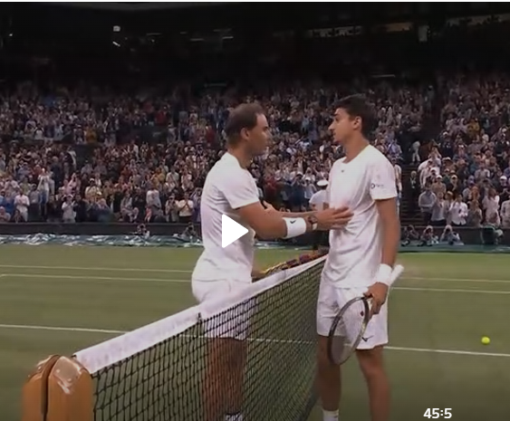 نادال يتجاوز سونيغو ويبلغ ثمن نهائي ويمبلدون