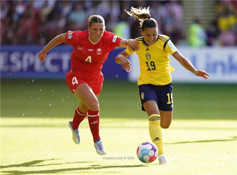 السويد تخطف 3 نقاط من سويسرا في يورو السيدات