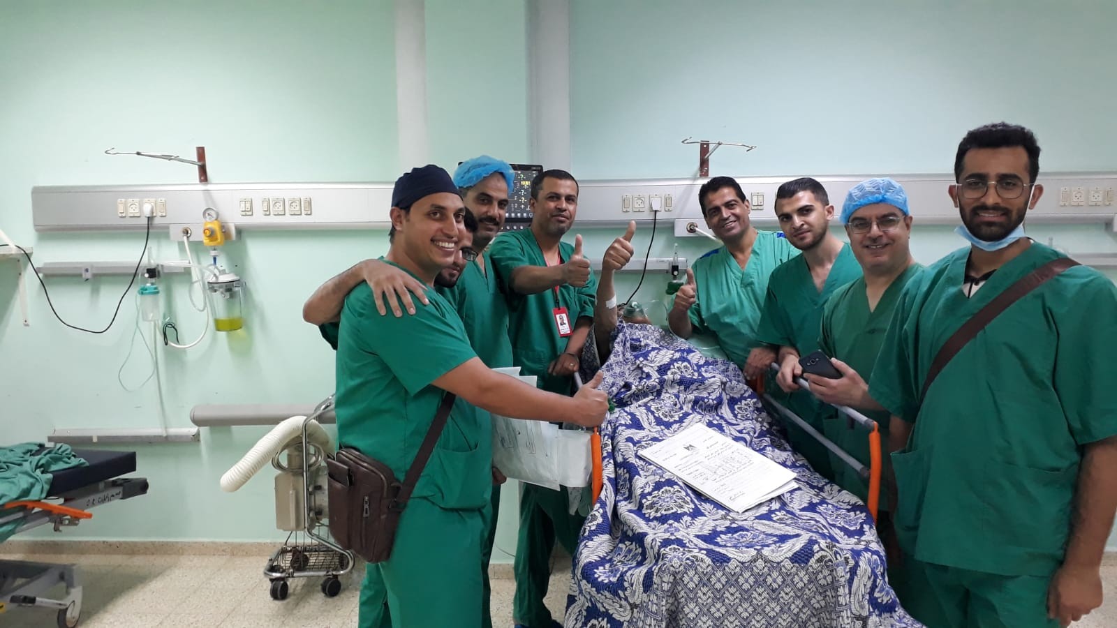 غزّة: إجراء عملية جراحية ناجحة باستخدام التخدير الجزئي في العمود الفقري بالرقبة