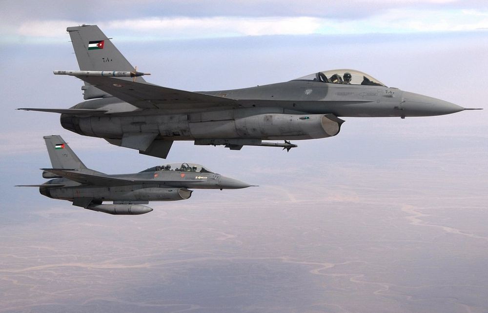 سقوط مقاتلة أردنية أثناء رحلة تدريبية اعتيادية 