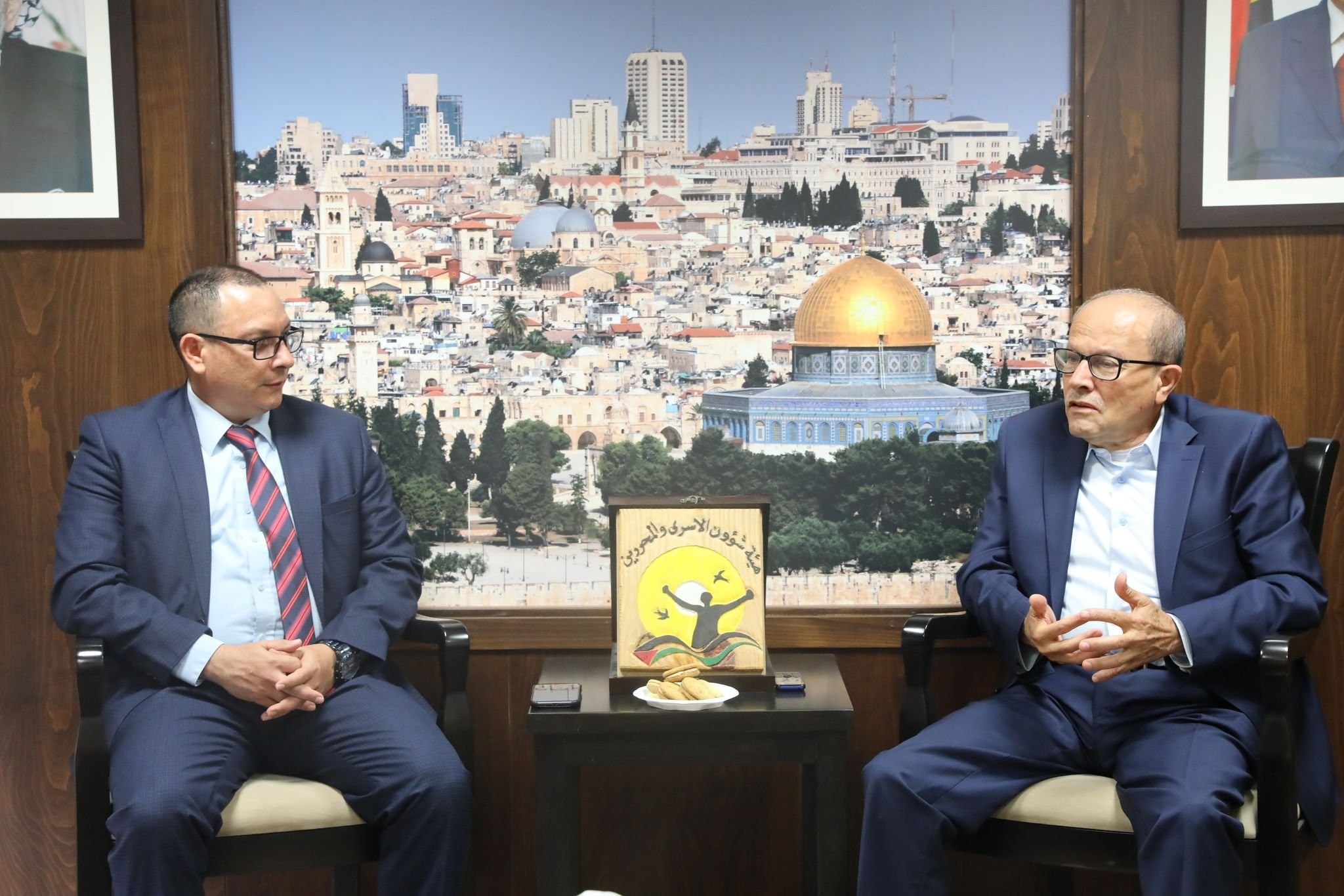 طالع تفاصيل لقاء اللواء أبو بكر بسفير دولة نيكاراغوا لدى فلسطين