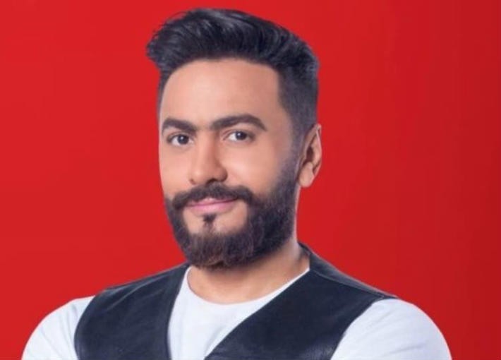 صورة: أول ظهور لـ"أدم" ابن تامر حسني