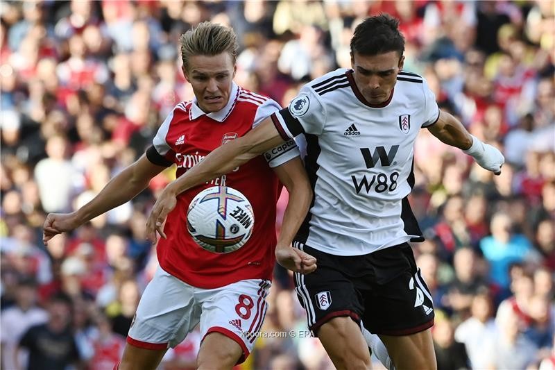 بالصور: آرسنال يقهر فولهام ويتصدر البريميرليج