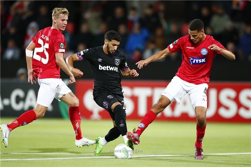 بالصور : ويستهام يتخطى عقبة سيليكبورج الدنماركي في اليوروباليج