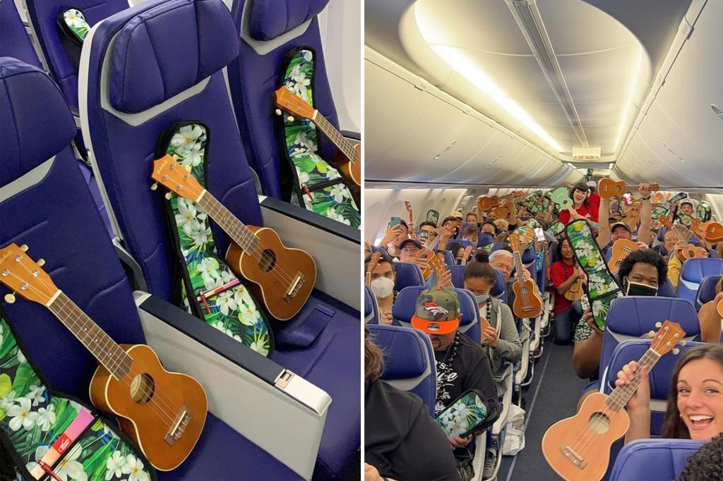 شركة طيران تمنح ركابها جيتارا ودرس موسيقى مجانيا فى الجو