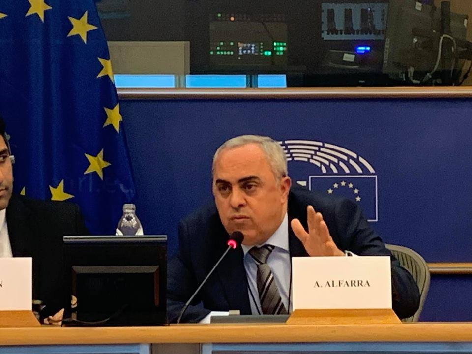 السفير الفرا يشارك باجتماع كبار المسؤولين للاتحاد من أجل المتوسط في بروكسل