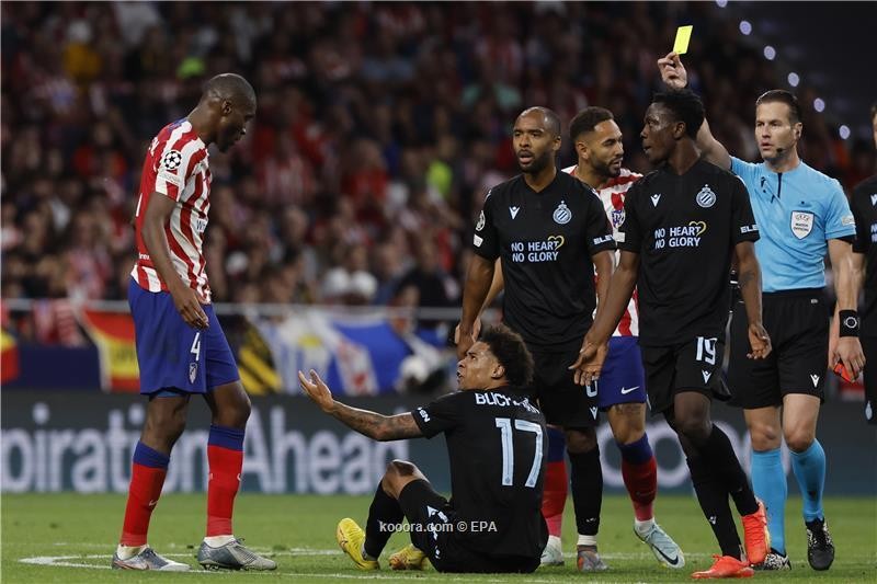 بالصور : كلوب بروج يبلغ ثمن نهائي الأبطال بتعادله مع أتلتيكو مدريد