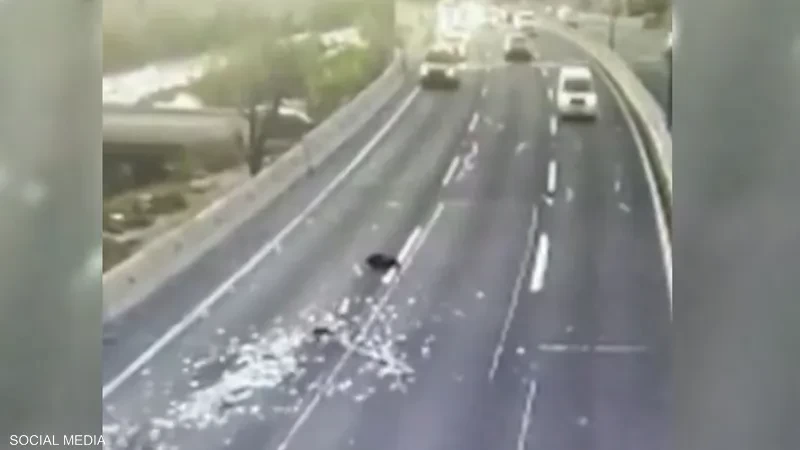 بالفيديو: ـ"أمطار الدولارات".. قصة جريمة سرقة انتهت في الشارع