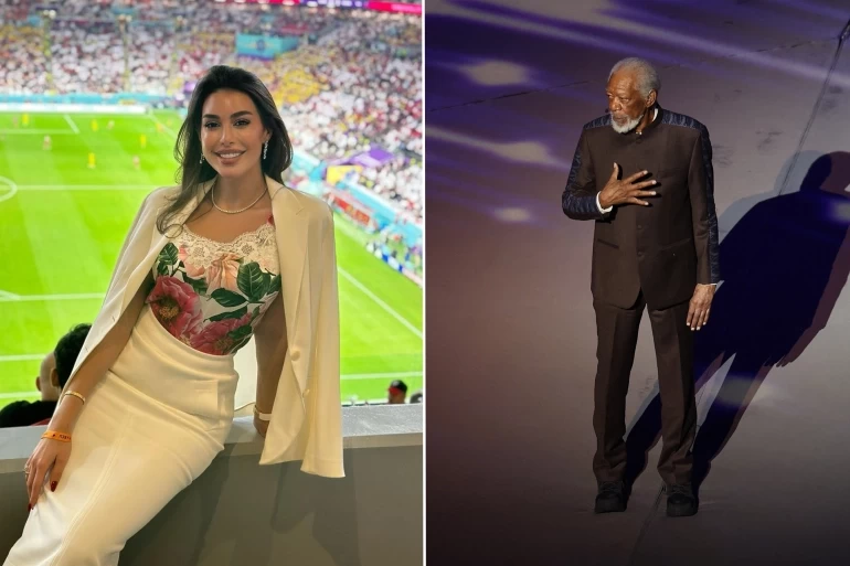 ياسمين صبري وقفاز مورغان