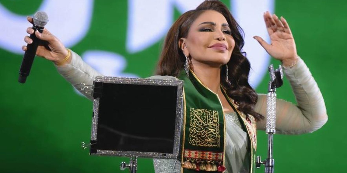 احلام تدعم المنتخب السعودي بأغنية عز وفخر