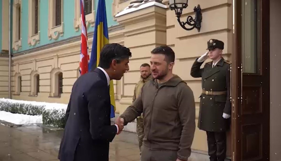 تفاصيل لقاء رئيس وزراء بريطانيا مع الرئيس الأوكراني