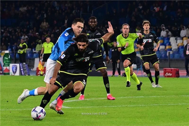 بالصور : نابولي يعزز صدارته بالفوز على إمبولي