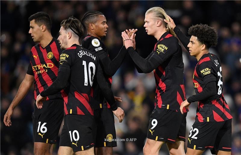 بالصور : هالاند يقود مانشستر سيتي لسحق ليدز ينايتد بثلاثية