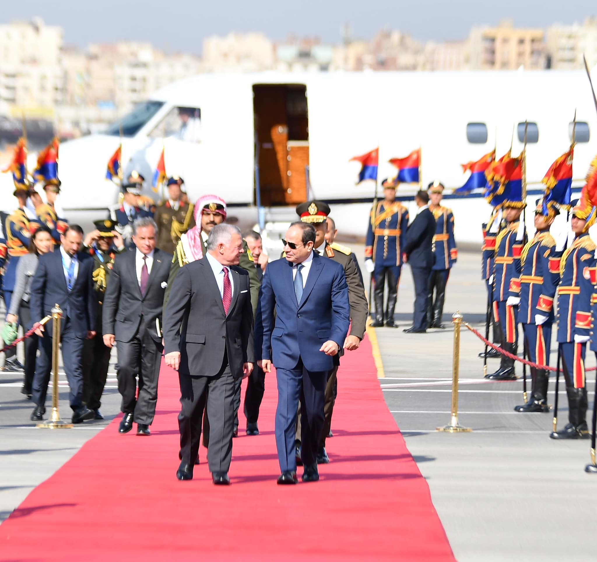 بالصور: تفاصيل لقاء الرئيس المصري والعاهل الأردني في القاهرة