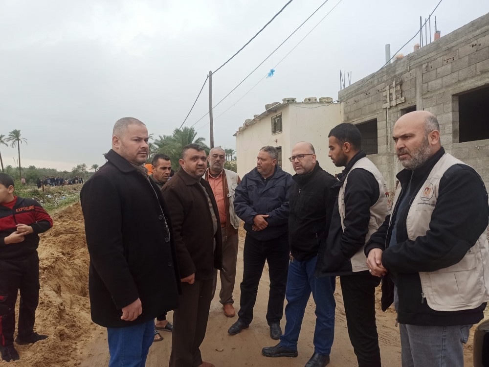 التنمية بغزة تُقدّم مساعدات عاجلة للمتضررين من المنخفض الجوي