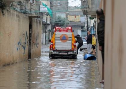 غزة: الدفاع المدني ينفذ 187 مهمة منذ بدء المنخفض الجوي