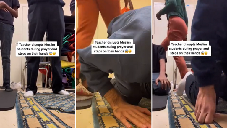 بالفيديو: ضجة بعد اعتداء معلمة أمريكية على طلاب مسلمين أثناء أدائهم الصلاة: أنتم تقومون بالسحر؟