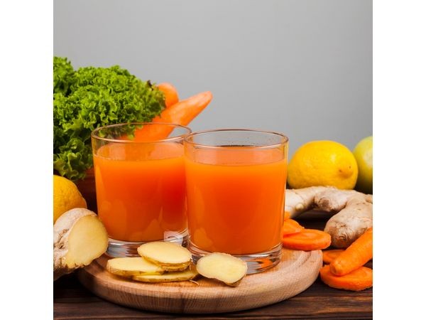 عصير الجزر بالزنجبيل