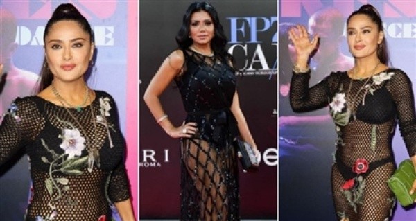 رانيا يوسف تنتقد إطلالة سلمى حايك "تقليد أعمى ونفسنة"