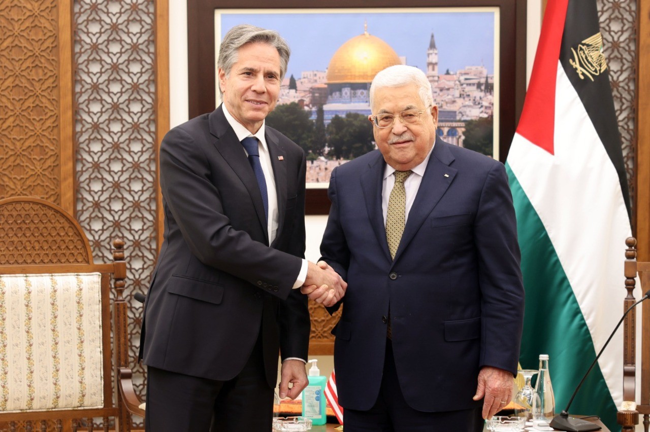 بلينكن: نعمل على تحسين الأحوال المعيشية للشعب الفلسطيني