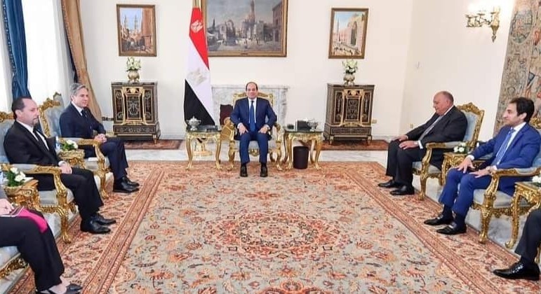 طالع تفاصيل لقاء الرئيس السيسي بوزير الخارجية الأمريكية