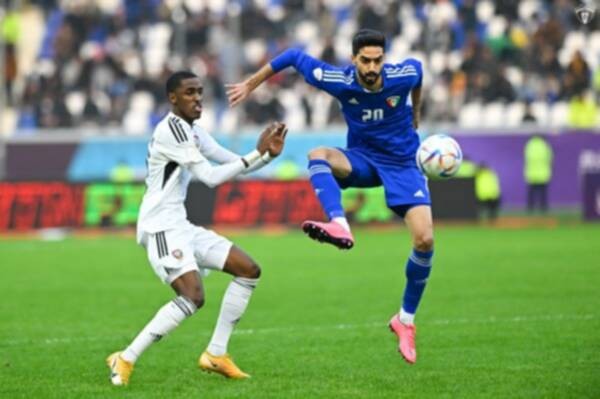 بالصور.. الكويت تهزم الإمارات بهدف قاتل في خليجي 25