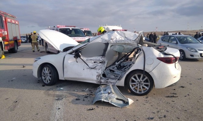 مصرع شخصين جراء حادث سير في النقب المحتل