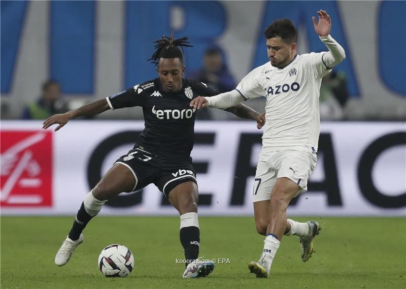 بالصور : موناكو ينتزع نقطة ثمينة من مارسيليا بالدوري الفرنسي