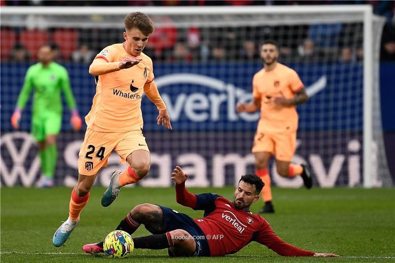 بالصور.. أتلتيكو يعزز تواجده في المربع الذهبي بالفوز على أوساسونا