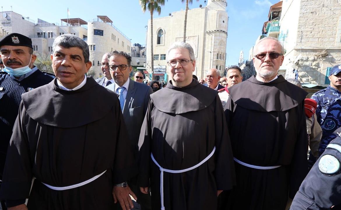 وصول موكب حارس الأراضي المقدسة إلى بيت لحم