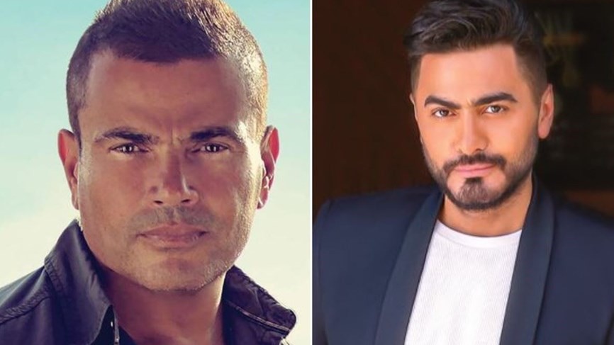 بالفيديو: تامر حسني و عمرو دياب يغنيان معا لأول مرة
