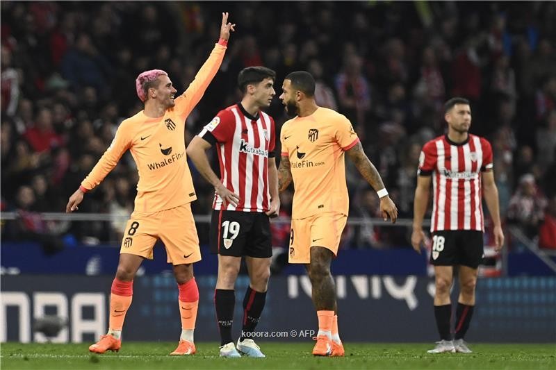 بالصور: جريزمان يقود أتلتيكو مدريد لقهر بيلباو