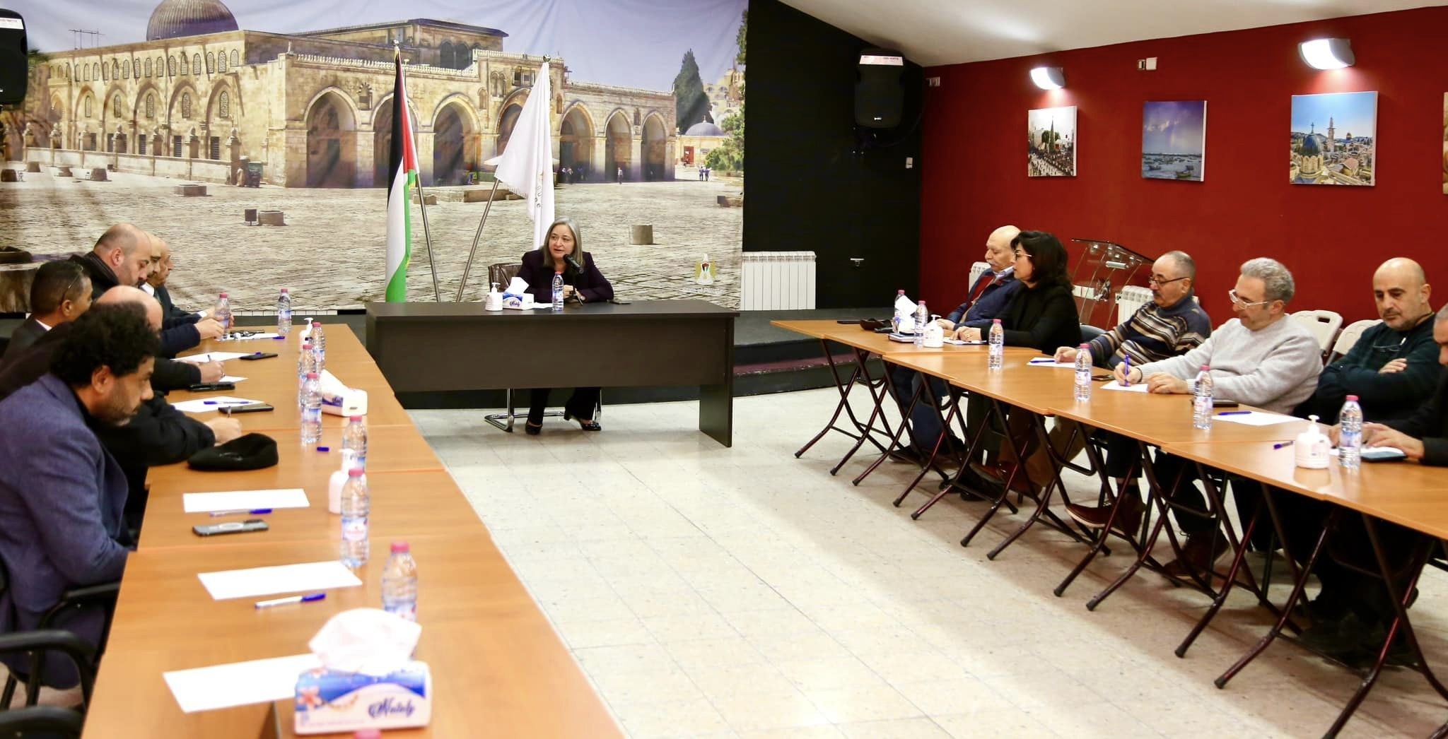 وزيرة السياحة تترأس اجتماعًا في بيت لحم