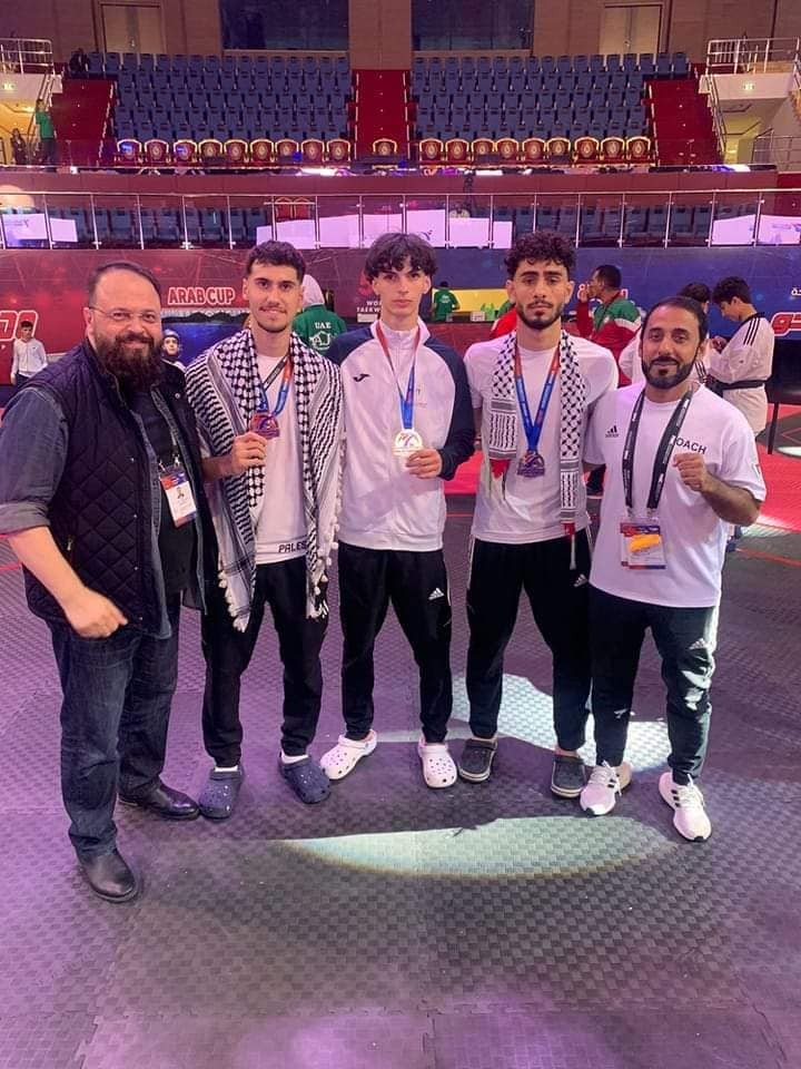 فلسطين تحرز ميدالية فضية في بطولة الفجيرة الدولية للتايكواندو