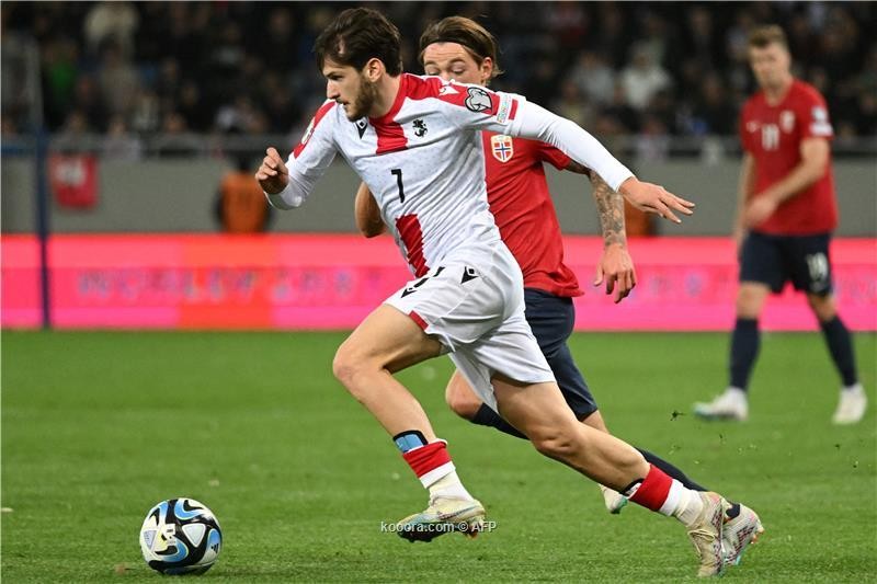 بالصور: جورجيا تتعادل مع النرويج في تصفيات اليورو
