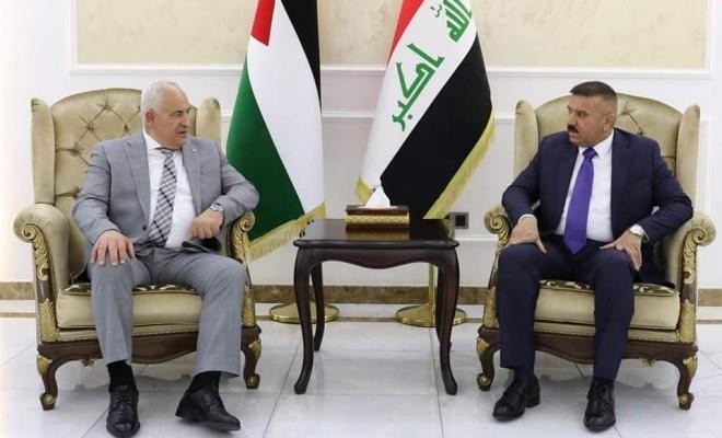 وزير الداخلية الفلسطيني يلتقي نظيره العراقي في بغداد