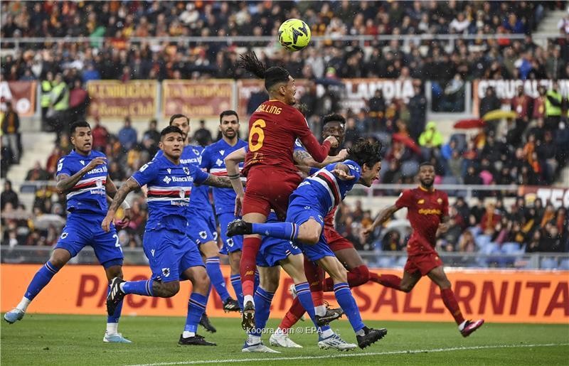 بالصور: روما يعبر سامبدوريا بثلاثية