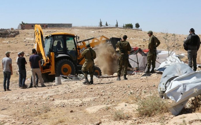 أوتشا: "إسرائيل" هجّرت 13 أسرة تضم 44 طفلاً من مسافر يطا