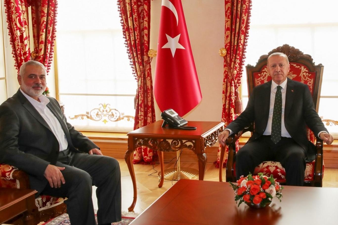 هنية يهنئ أردوغان بمناسبة فوزه في الانتخابات التركية