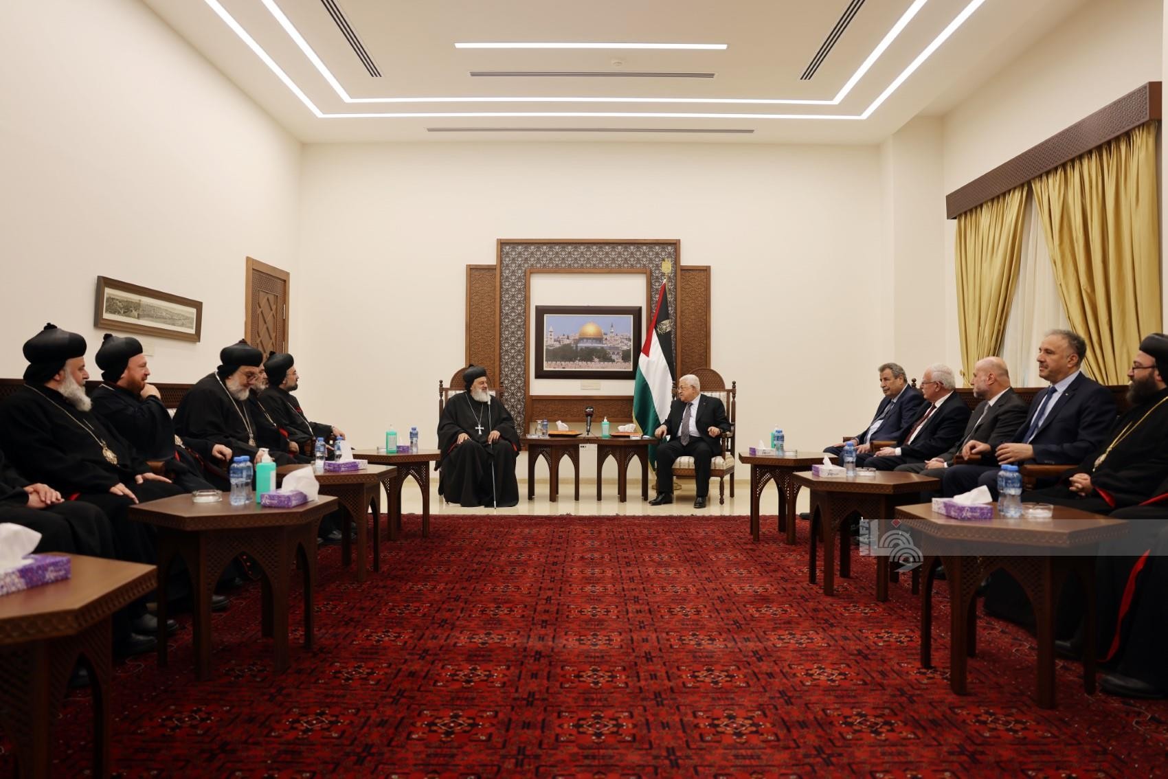 الرئيس عباس يستقبل بطريرك أنطاكيا وسائر المشرق للسريان الأرثوذكس