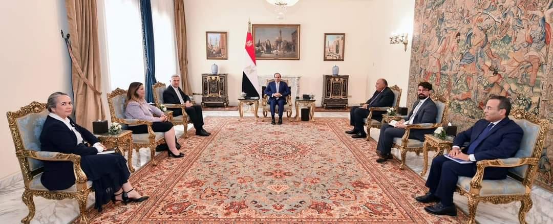 السيسي يستقبل المفوض السامي للأمم المتحدة لشؤون اللاجئين 