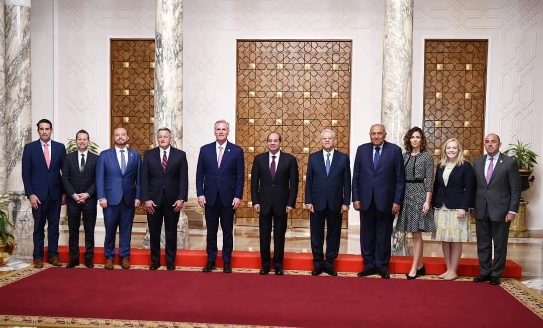 السيسي يستقبل وفد أمريكي لبحث ملفات الوضع الراهن في المنطقة العربية