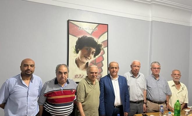 وفد قيادي من الجبهة الشعبية يلتقي بقيادة حزب التحالف الشعبي الاشتراكي المصري