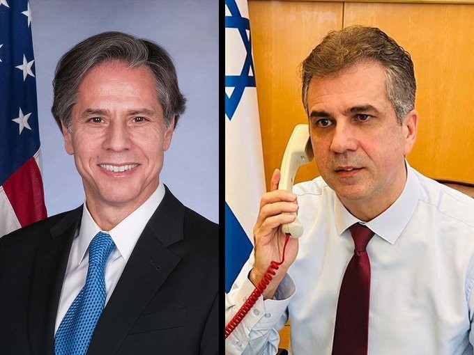 تفاصيل مكالمة هاتفية بين بلينكن وكوهين