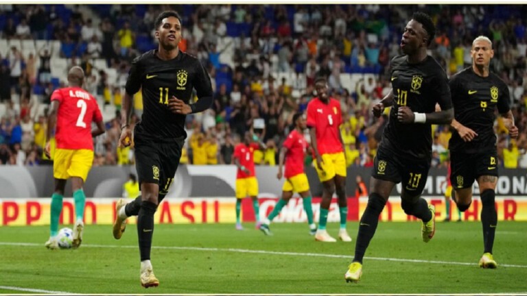 البرازيل بالأسود تهزم غينيا برباعية