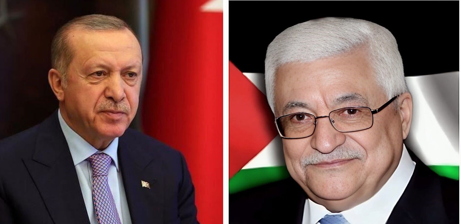 الرئيس عباس يطلع نظيره التركي على آخر مستجدات القضية الفلسطينية